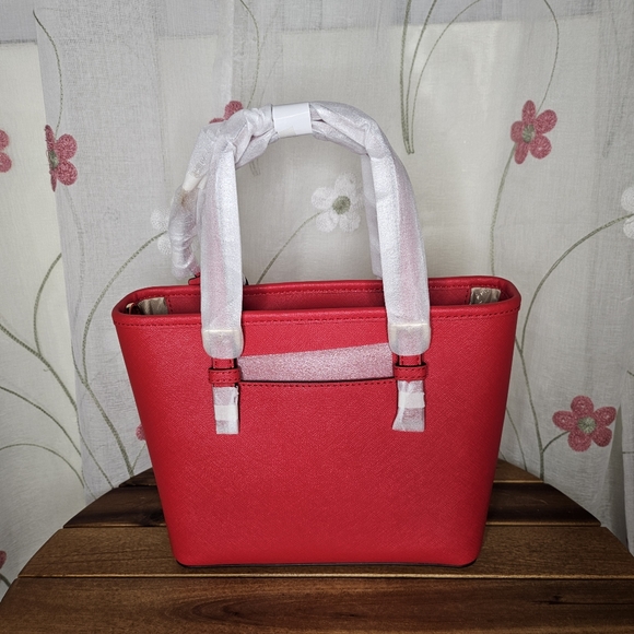 MK Michael KorsJet Set Travel XS Leather Top-Zip Tote Bag w/ MK GIFT BOX [NEW]